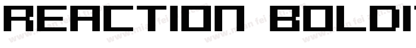 Reaction BoldItalic字体转换
